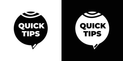 Quick Tips icon design simple symbol vector