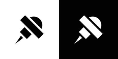 Push Pin icon design simple symbol vector