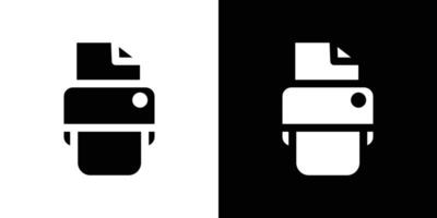 re design Printer icon design simple symbol vector