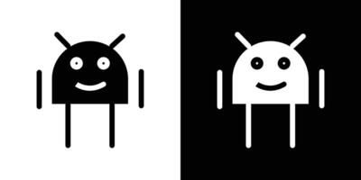 Robort icon design simple symbol vector