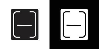scan button icon simple symbol vector