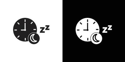 Sleeping time icon simple symbol vector