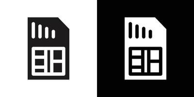 Sim Card icon design simple symbol vector