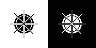 Steering wheel rudder icon simple symbol vector