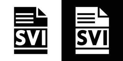 SVI file document icon simple symbol vector