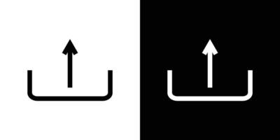upload icon simple symbol vector