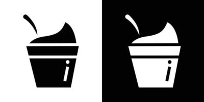yogurt icon simple symbol vector