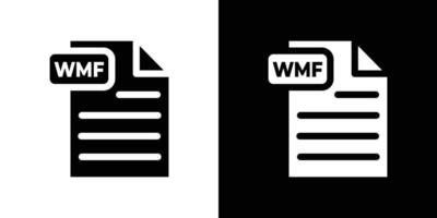 WMF Document icon design simple symbol vector