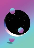 Vertical Vibrant gradient background. vector