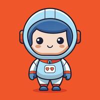 Astronaut Floating in the Galaxy vector