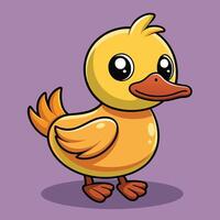 Adorable Duck with a Big Smile vector