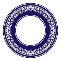 Monochrome Kazakh national round pattern, frame. Ethnic ornament of the nomadic peoples of Asia, Kazakhs, Kirghiz, Kalmyks, Mongols, Buryats, Turkmens. Patterns of the Turk vector