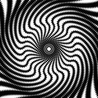Psychedelic hypnotic spiral pattern hypnosis swirl vector