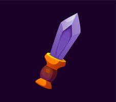 Halloween font, slash symbol in shape of sword vector