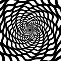 Psychedelic hypnotic spiral pattern hypnosis swirl vector