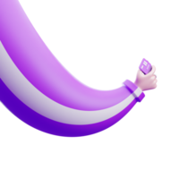 Hand Swiping Credit Card During Purchase Icon for Apps and Websites, Isolated on Transparent Background. Concept of a Flexible Hand. 3D Illustration png