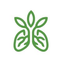 Nature Lungs logo illustration design vector