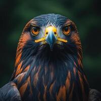 Close-up Portrait of a Golden Eagle with Intense Gaze photo