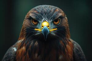 Close-up of a Golden Eagle's Intense Gaze photo