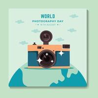 World Photography Day, A Celebration of Visual Art and Expression vector