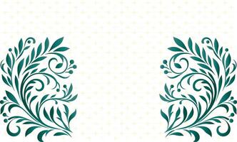 Elegant Abstract Floral Background with Geometric Patterns and Curves for Modern Design and Vintage Decoration Concepts vector