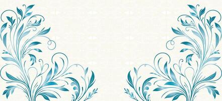 Artistic Summer Wildflower Abstract Background with Watercolour Texture, Japanese Pattern, and Hand-Painted Floral Elements in Retro Style vector