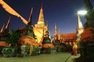 The Phra Borommathat Chedi in Wat Phra Mahathat Woramahawihan is the main Buddhist temple of Nakhon Si Thammarat Province, the largest province in Southern Thailand photo
