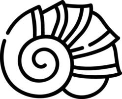 conch shell illustration design vector