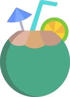 coconut illustration design vector