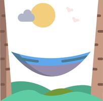 hammock illustration design vector