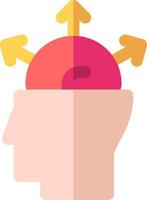 open mind illustration design vector