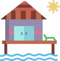 resort illustration design vector
