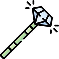 scepter illustration design vector