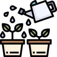 watering can illustration design vector