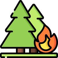 wildfire illustration design vector