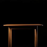 Dining Table isolated on black background photo