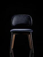 Dining Chair isolated on black background photo