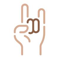 Rock sign icon for web, app, infographic, etc vector