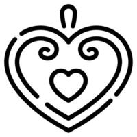Gingerbread Heart icon for web, app, infographic, etc vector