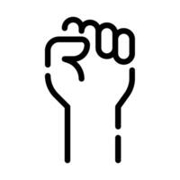Fist raised icon for web, app, infographic, etc vector