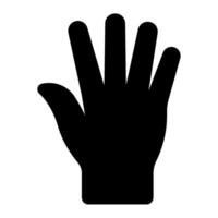 Palm open icon for web, app, infographic, etc vector