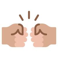 Fist bump icon for web, app, infographic, etc vector