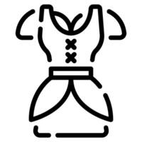 Dirndl icon for web, app, infographic, etc vector