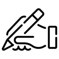 Handwriting icon for web, app, infographic, etc vector
