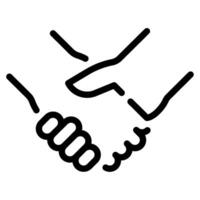 Handshake icon for web, app, infographic, etc vector