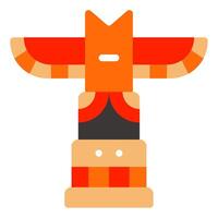 Totem Pole icon for web, app, infographic, etc vector