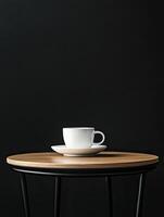 Coffee Table isolated on black background photo