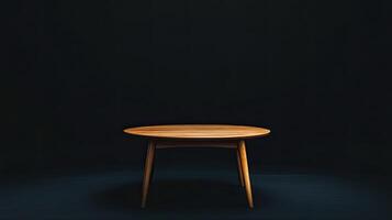 Coffee Table isolated on black background photo