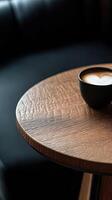 Coffee Table isolated on black background photo