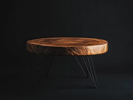 Coffee Table isolated on black background photo